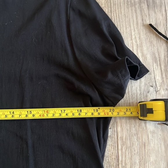 Soma WKND Pima Cotton Short Sleeve Black Tee. - Picture 6 of 6